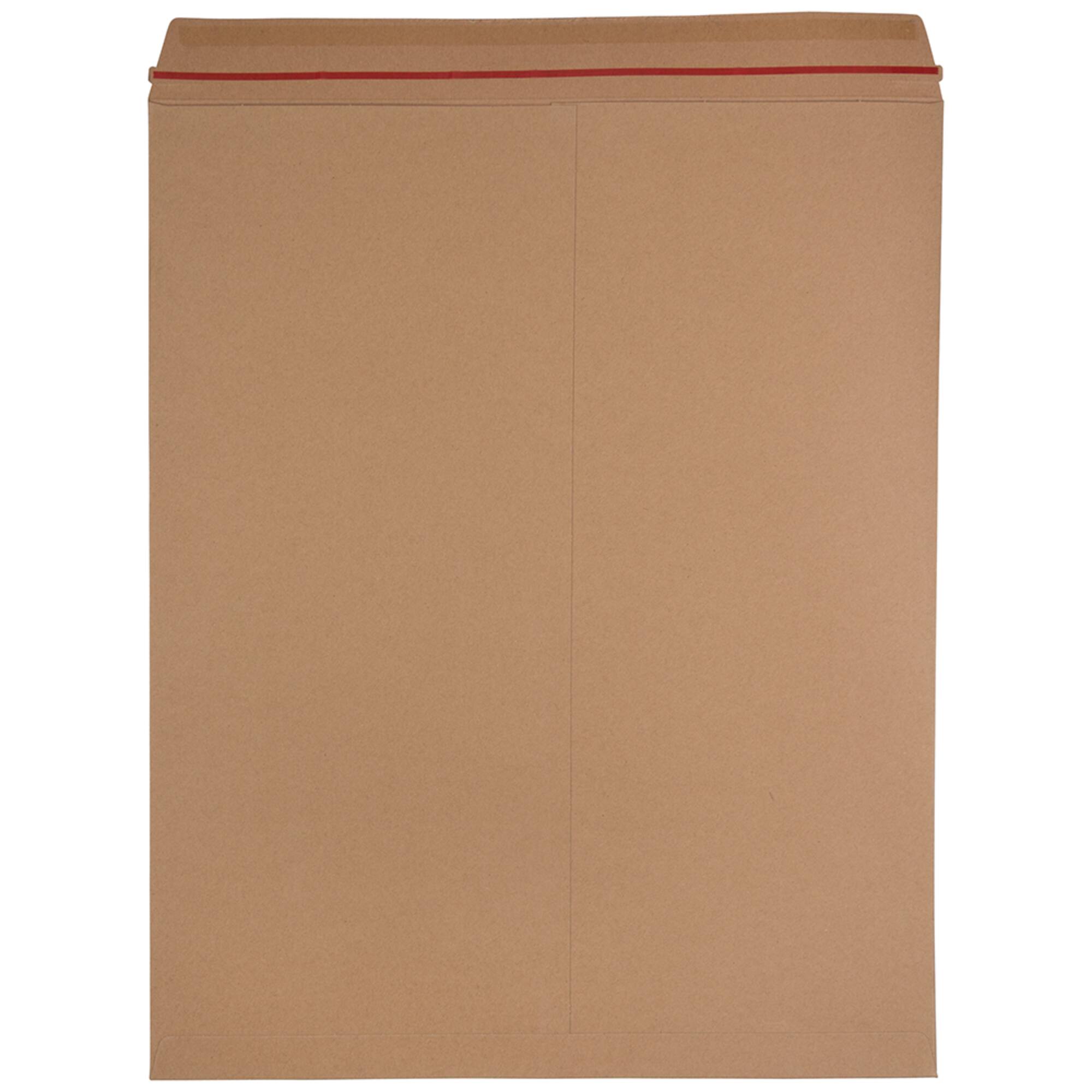 JAM Paper 17" x 21" Brown Kraft Flat Photo Mailer Peel & Seal Closure Envelopes, 6ct.